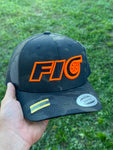 Multi Camo Fio Trucker Hat (Orange / Black)