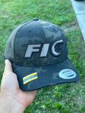 Multi Camo Fio Trucker Hat (Black / Gray)