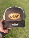 Brown Leather Patch Fio Hat