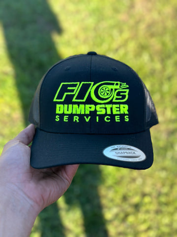Fio’ Dumpster Service Hat (Black & Yellow)