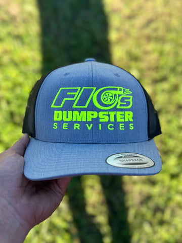 Fio’s Dumpster Services Hat (Light Gray & Yellow)