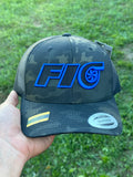 Multi Camo Fio Hat (Black / Blue)